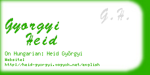 gyorgyi heid business card